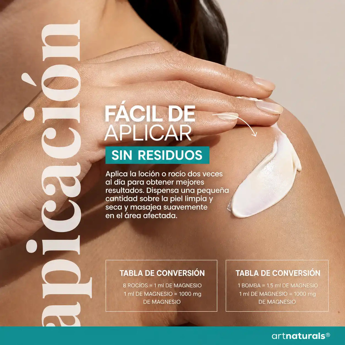 Duo de Magnesio ArtNaturals - Aceite + Loción con Aloe Vera